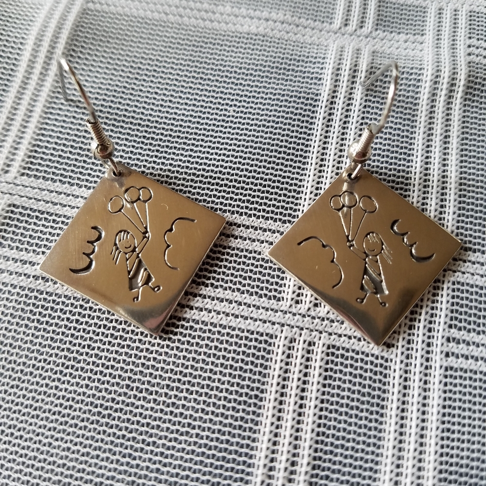 Monique MAG Signed Sterling Earrings